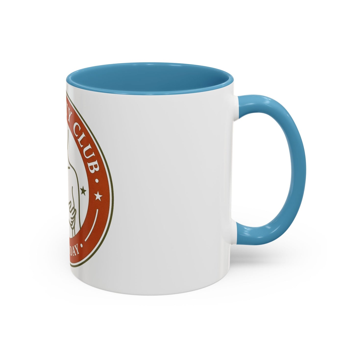 Long Titty Club Accent Coffee Mug — Funny Novelty 11/15oz Tea & Coffee Cup