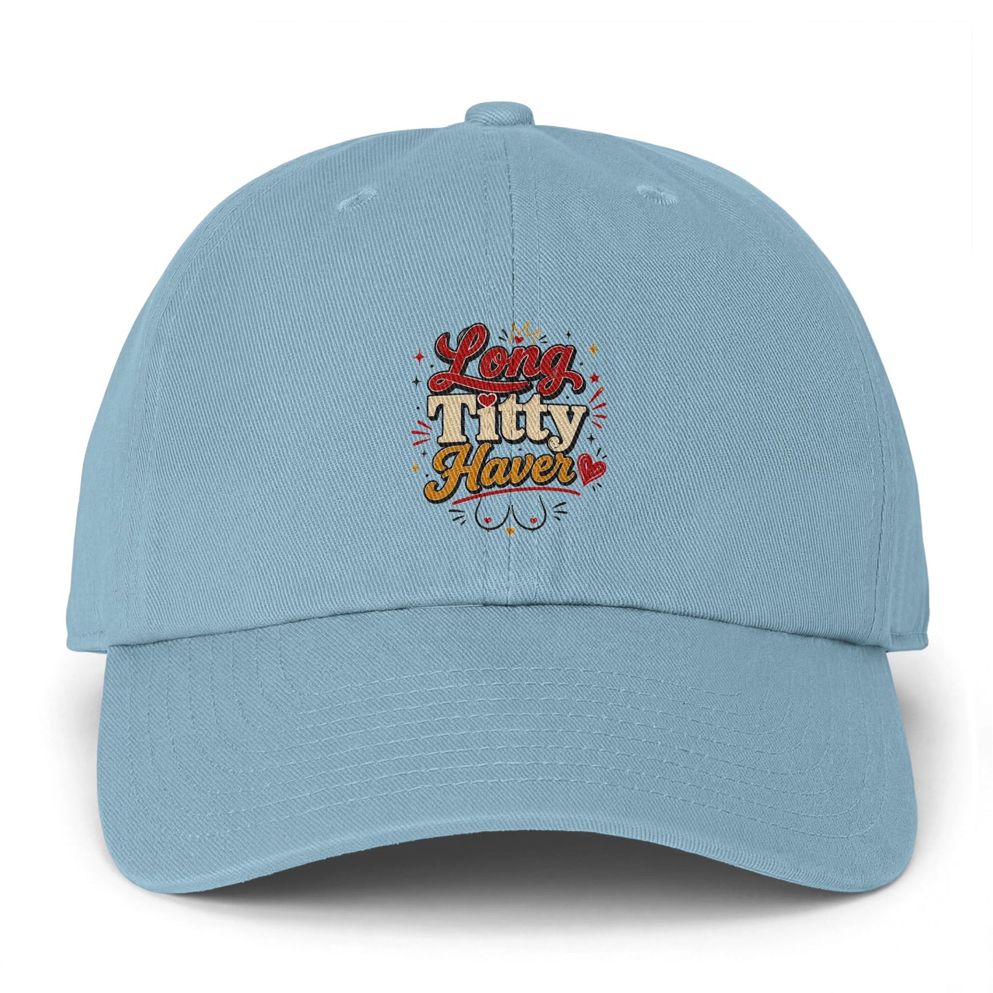 Dad Hat — Long Titty Haven Floral Embroidered Baseball Cap