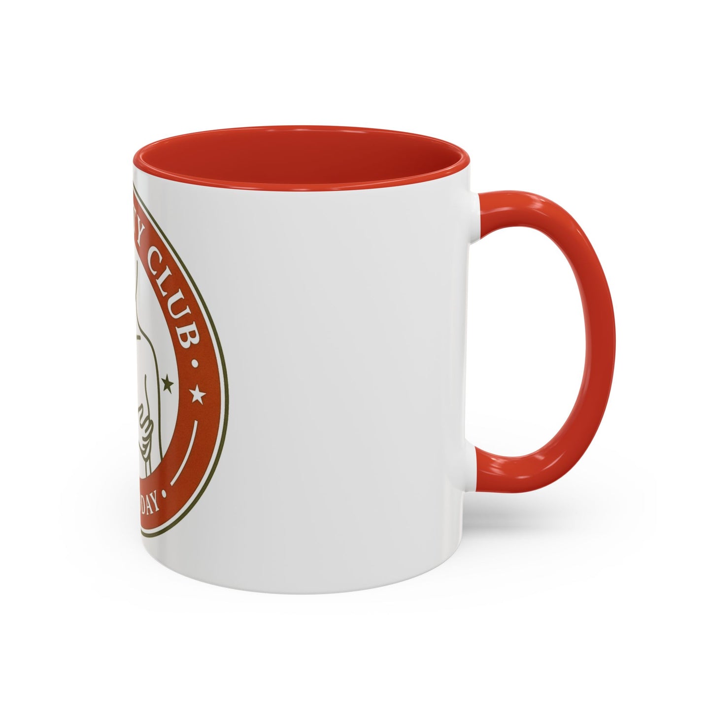 Long Titty Club Accent Coffee Mug — Funny Novelty 11/15oz Tea & Coffee Cup
