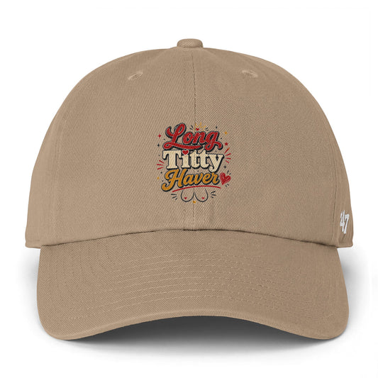 Dad Hat — Long Titty Haven Floral Embroidered Baseball Cap