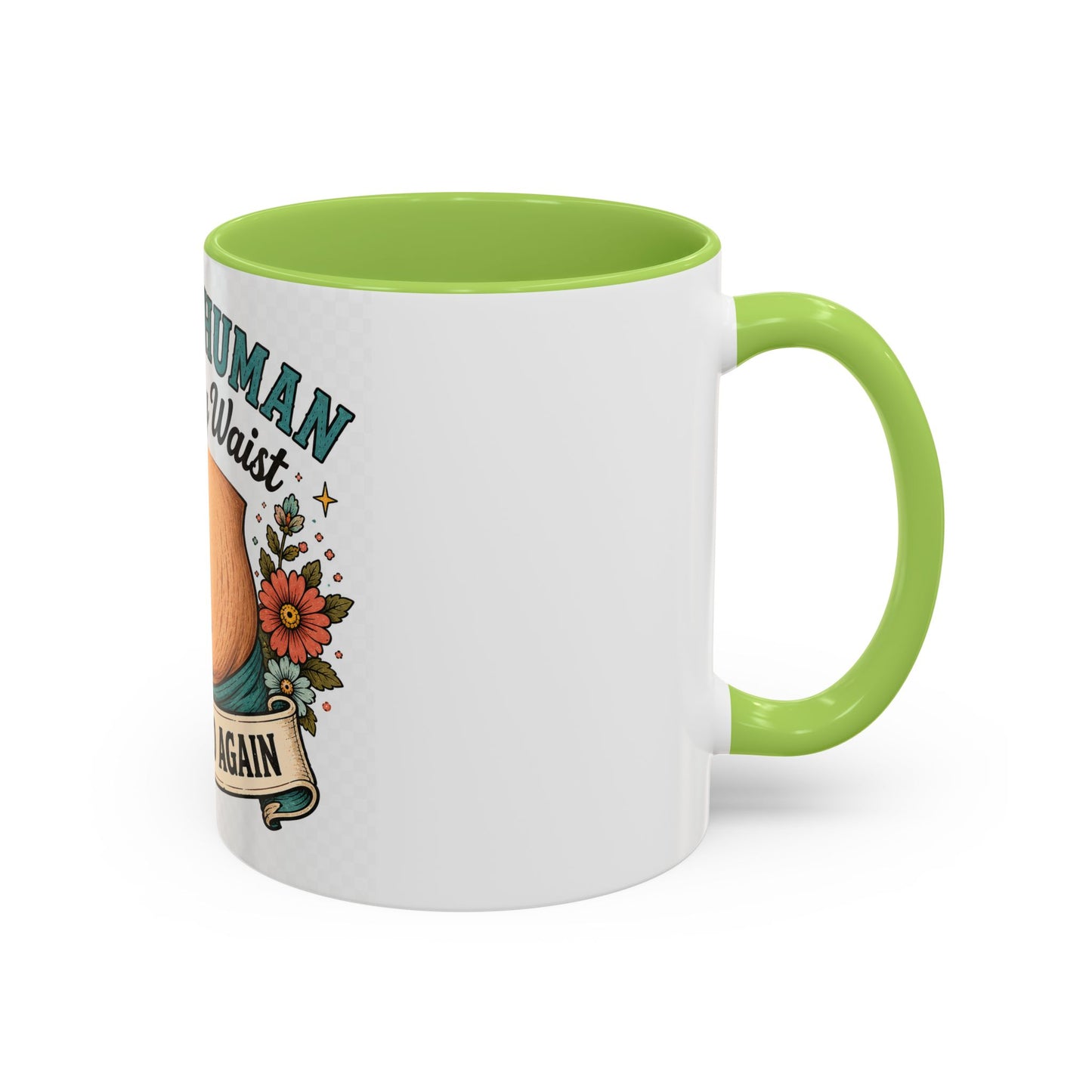 Built a Human Lost My Waist Coffee Mug — Funny Postpartum Mom Gift (11/15oz)