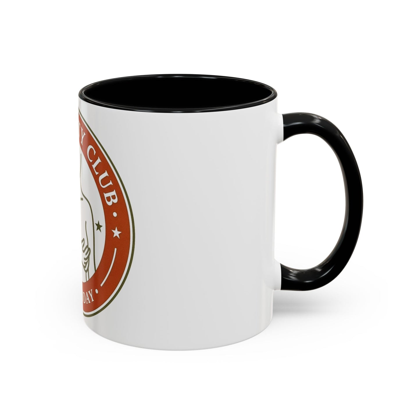 Long Titty Club Accent Coffee Mug — Funny Novelty 11/15oz Tea & Coffee Cup
