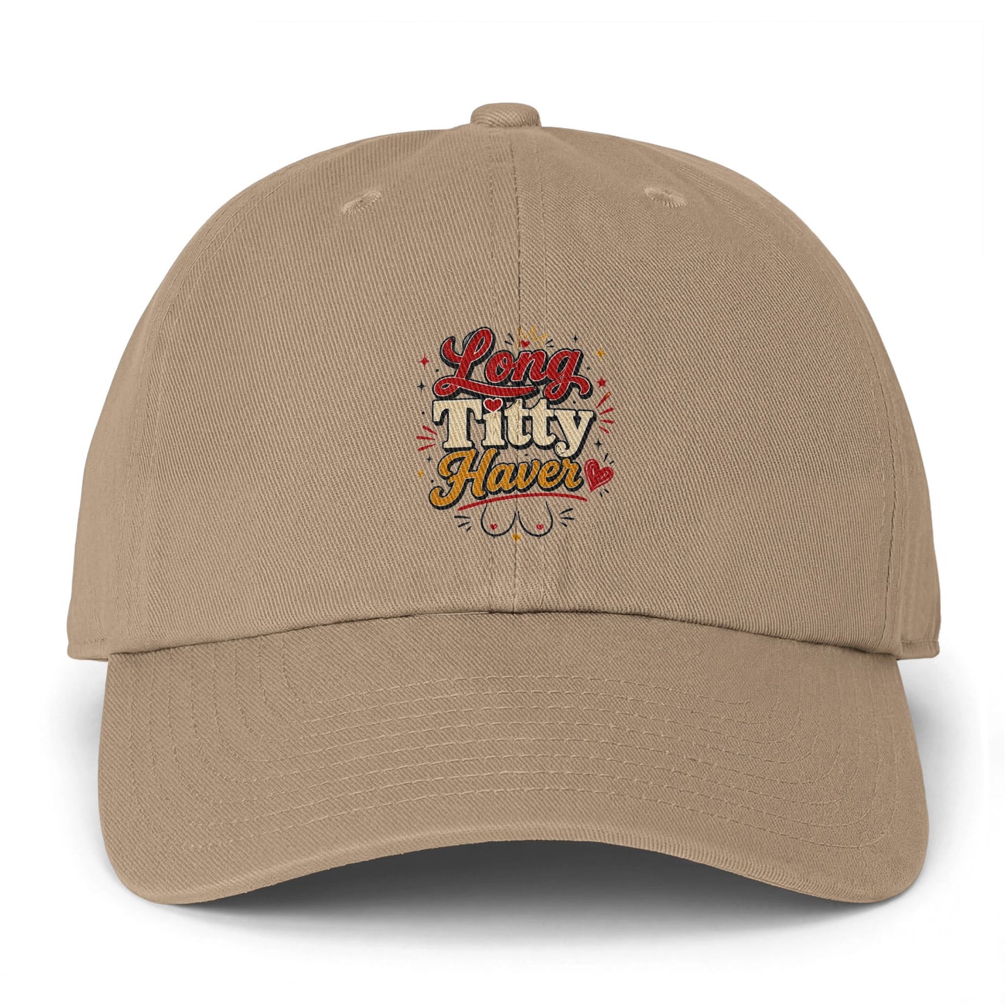 Dad Hat — Long Titty Haven Floral Embroidered Baseball Cap