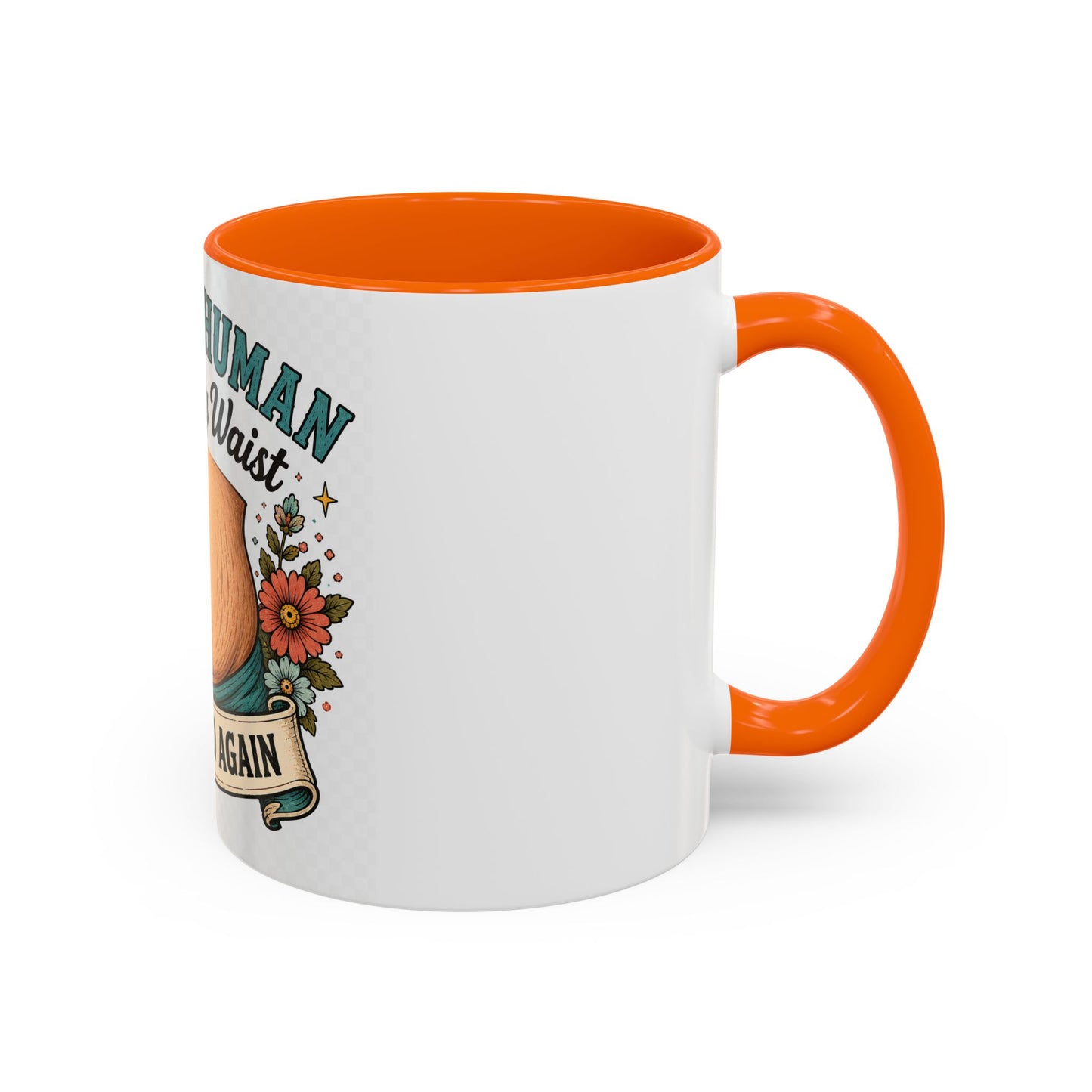Built a Human Lost My Waist Coffee Mug — Funny Postpartum Mom Gift (11/15oz)