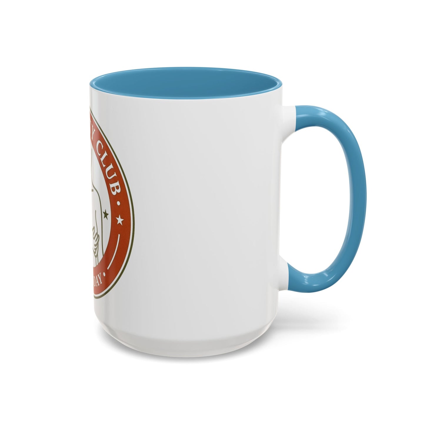 Long Titty Club Accent Coffee Mug — Funny Novelty 11/15oz Tea & Coffee Cup