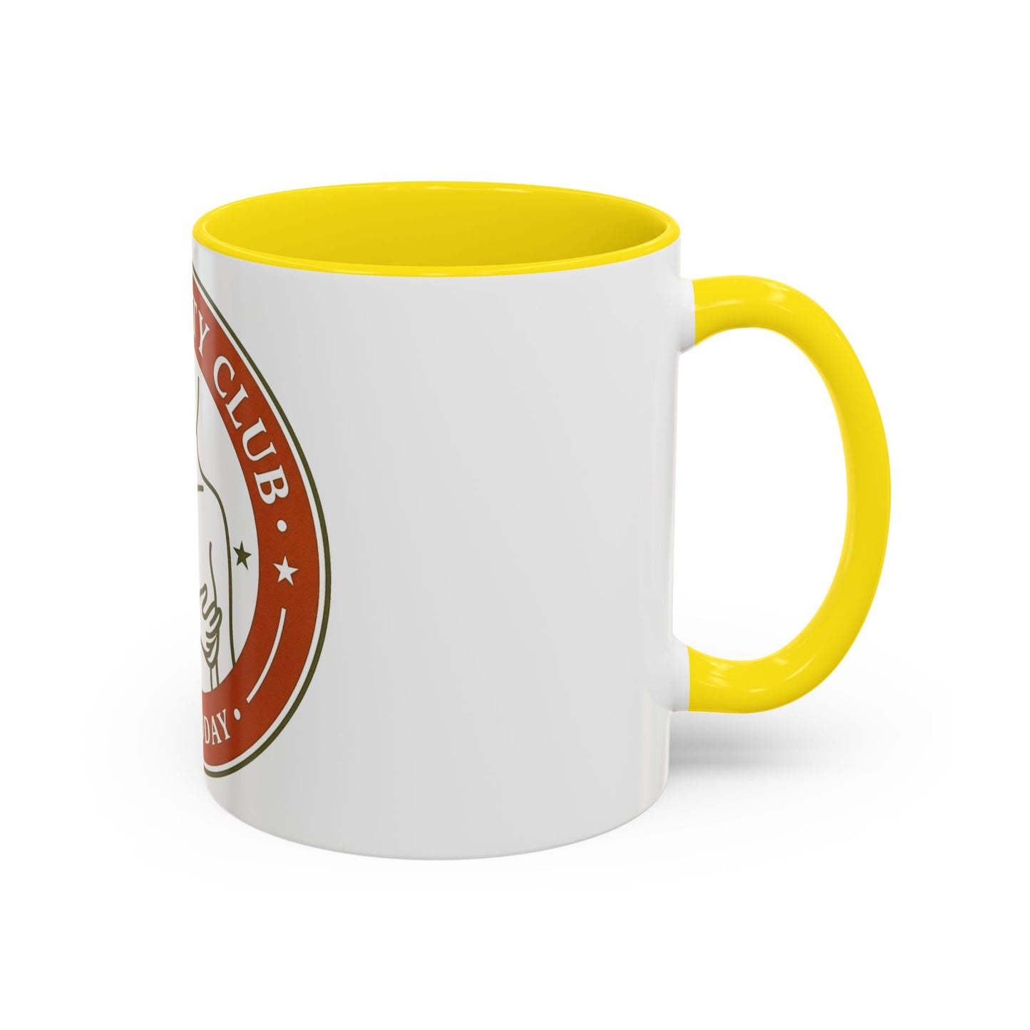 Long Titty Club Accent Coffee Mug — Funny Novelty 11/15oz Tea & Coffee Cup