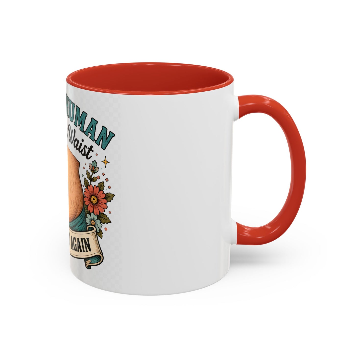 Built a Human Lost My Waist Coffee Mug — Funny Postpartum Mom Gift (11/15oz)