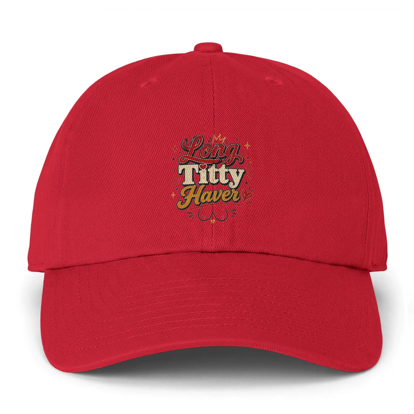 Dad Hat — Long Titty Haven Floral Embroidered Baseball Cap
