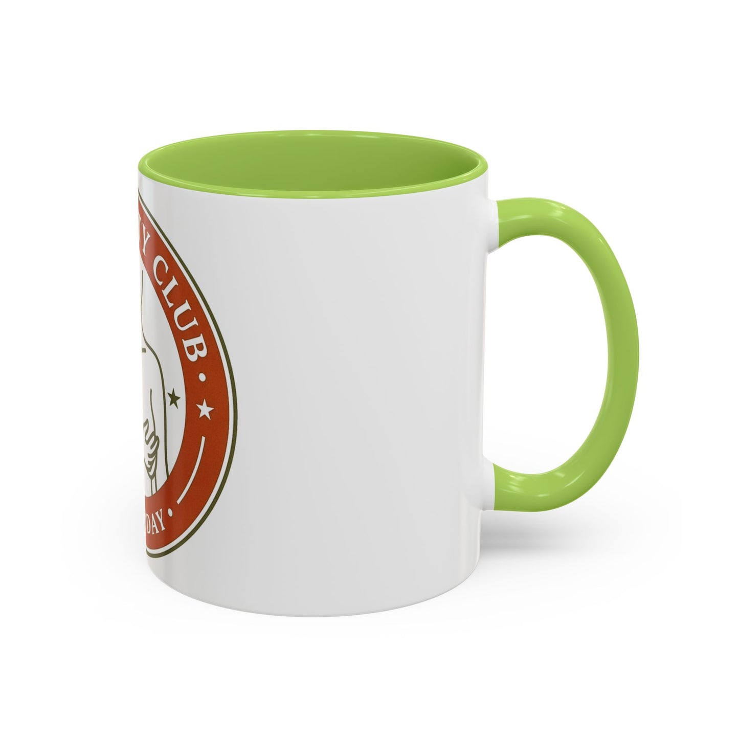 Long Titty Club Accent Coffee Mug — Funny Novelty 11/15oz Tea & Coffee Cup