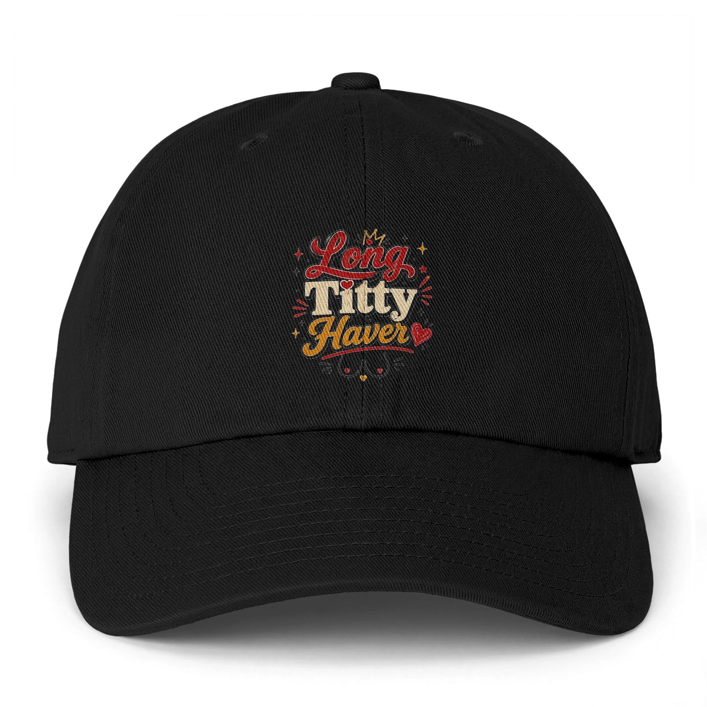 Dad Hat — Long Titty Haven Floral Embroidered Baseball Cap