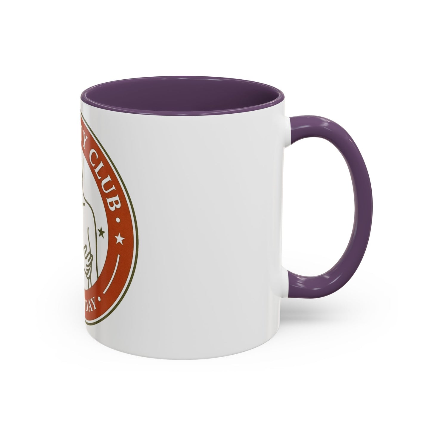 Long Titty Club Accent Coffee Mug — Funny Novelty 11/15oz Tea & Coffee Cup