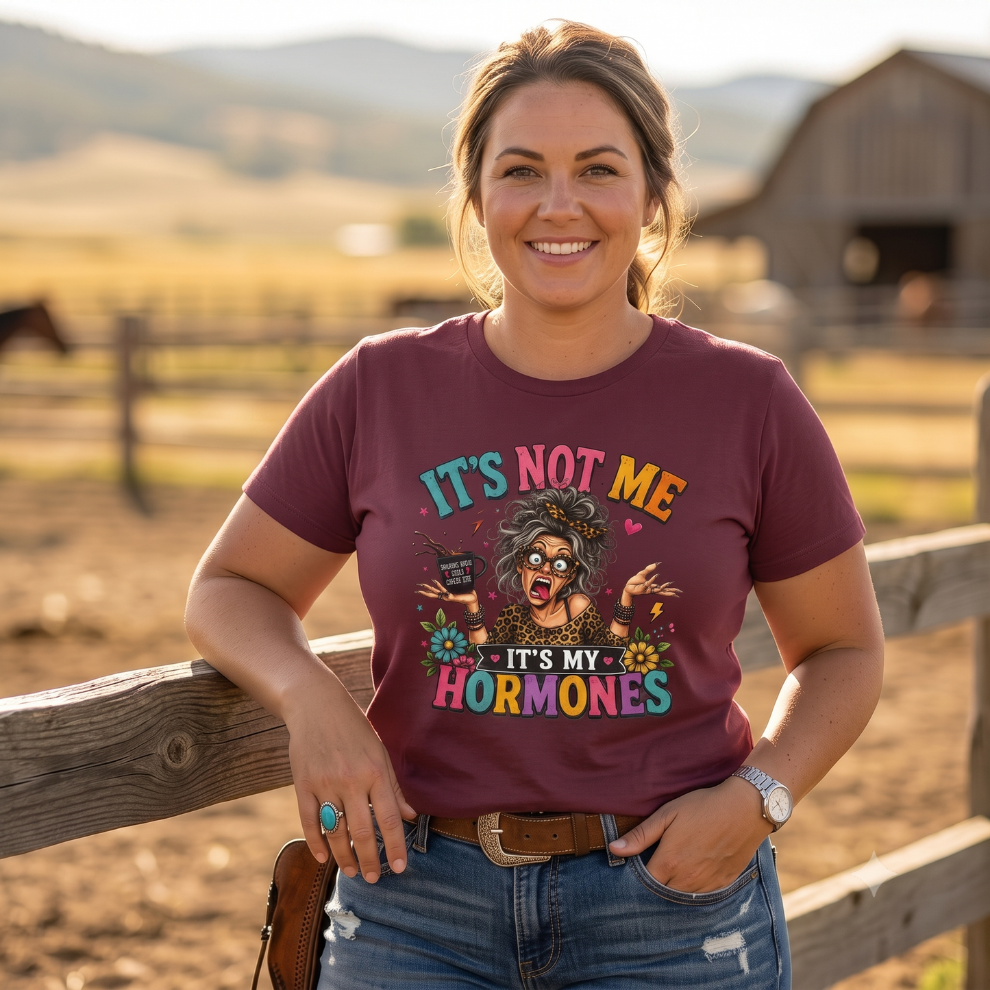 It's Not Me It's My Hormones T-Shirt | Funny Hormonal Graphic Tee