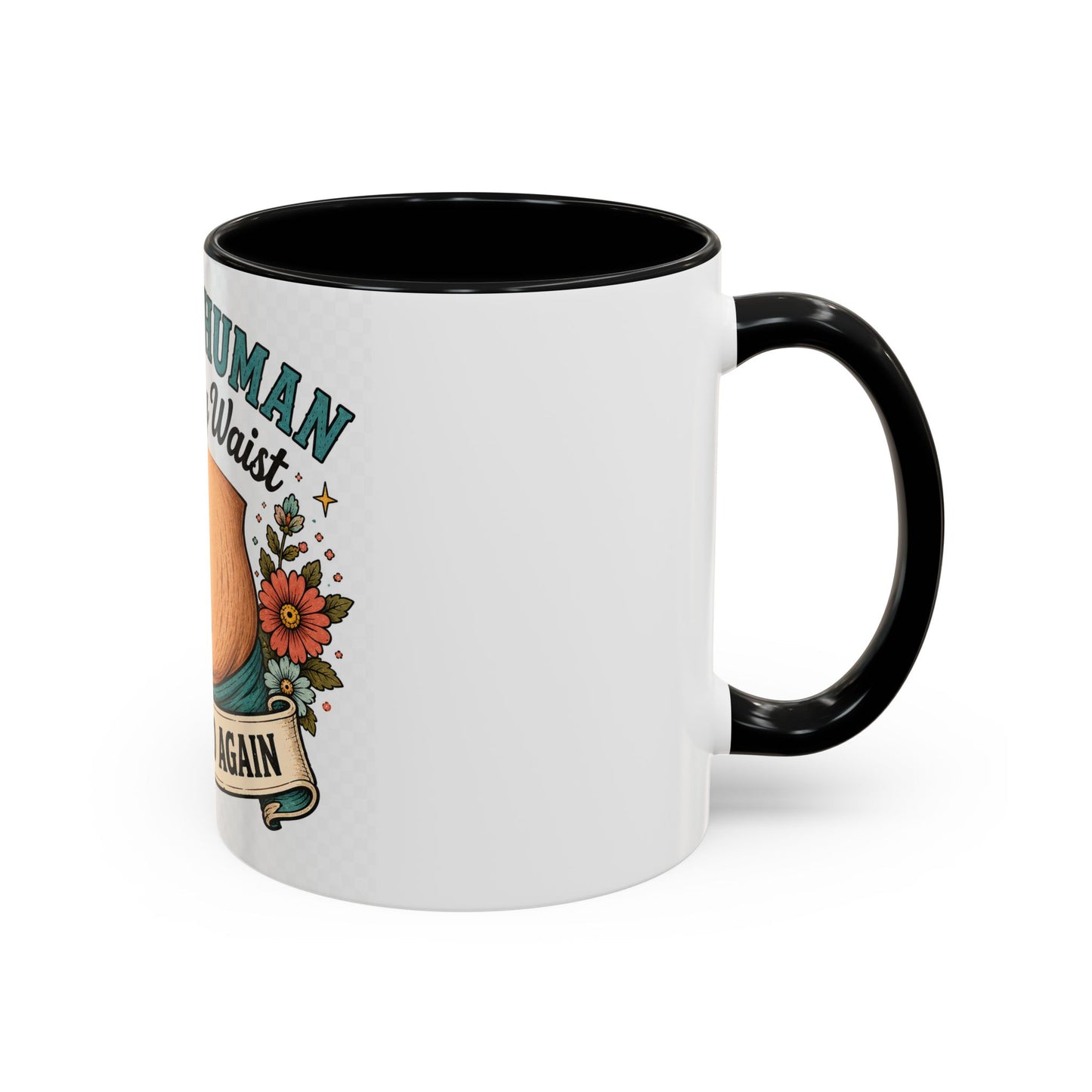 Built a Human Lost My Waist Coffee Mug — Funny Postpartum Mom Gift (11/15oz)