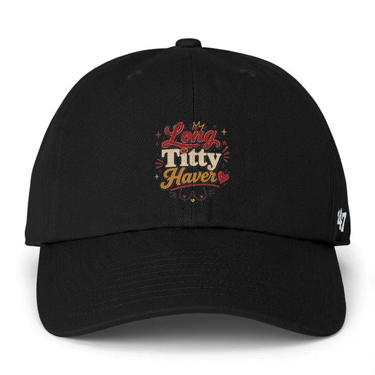 Dad Hat — Long Titty Haven Floral Embroidered Baseball Cap