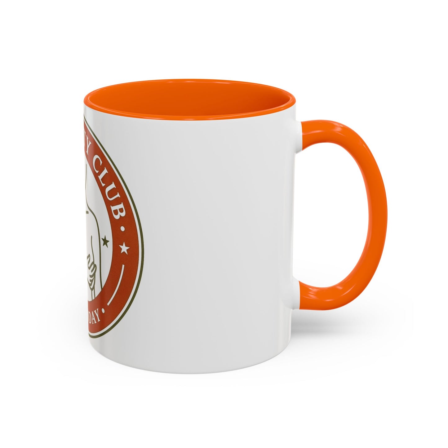 Long Titty Club Accent Coffee Mug — Funny Novelty 11/15oz Tea & Coffee Cup