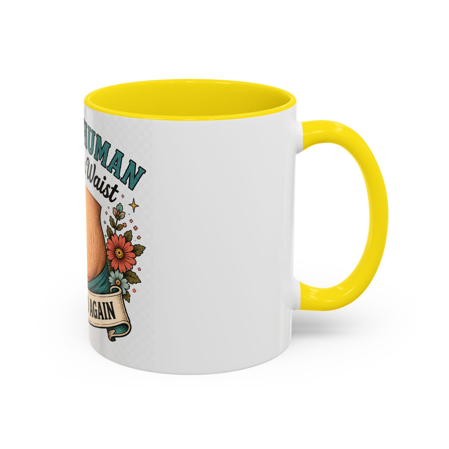 Built a Human Lost My Waist Coffee Mug — Funny Postpartum Mom Gift (11/15oz)