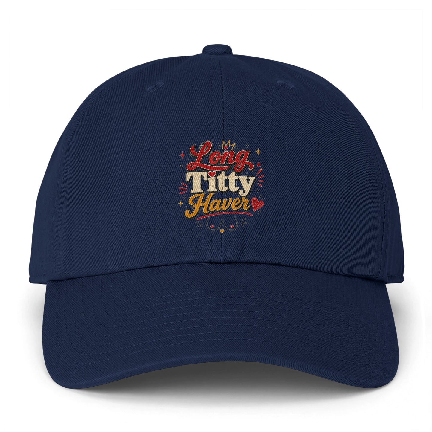 Dad Hat — Long Titty Haven Floral Embroidered Baseball Cap