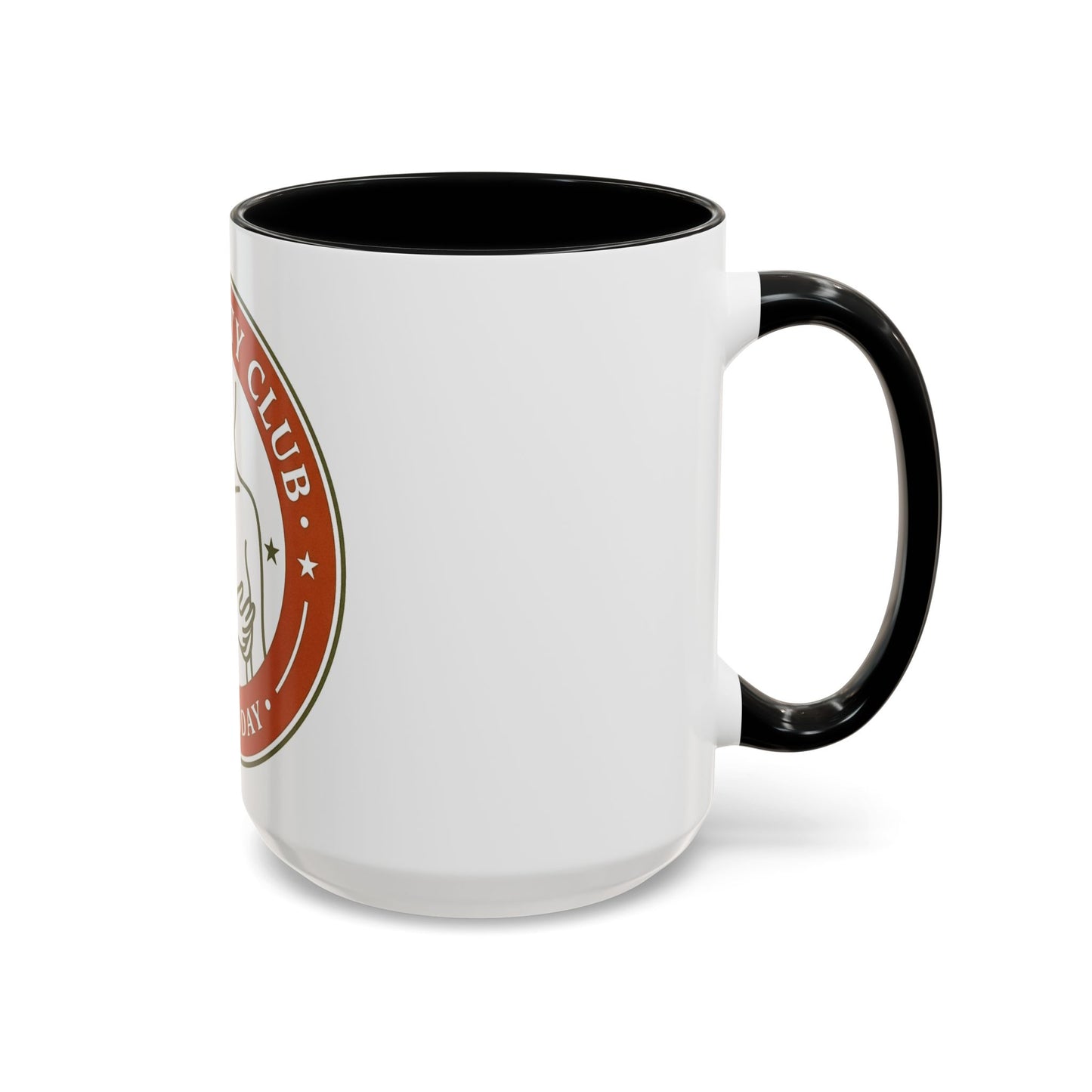 Long Titty Club Accent Coffee Mug — Funny Novelty 11/15oz Tea & Coffee Cup