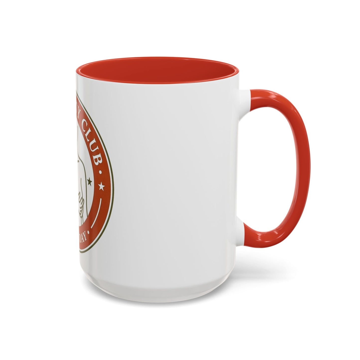 Long Titty Club Accent Coffee Mug — Funny Novelty 11/15oz Tea & Coffee Cup
