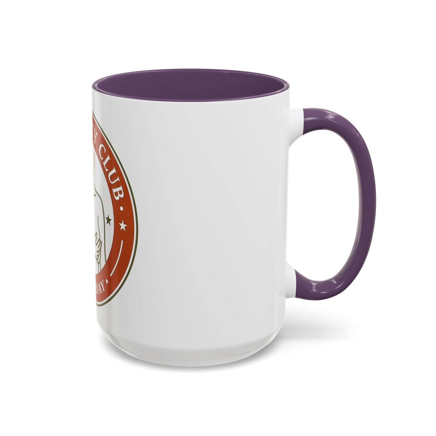 Long Titty Club Accent Coffee Mug — Funny Novelty 11/15oz Tea & Coffee Cup