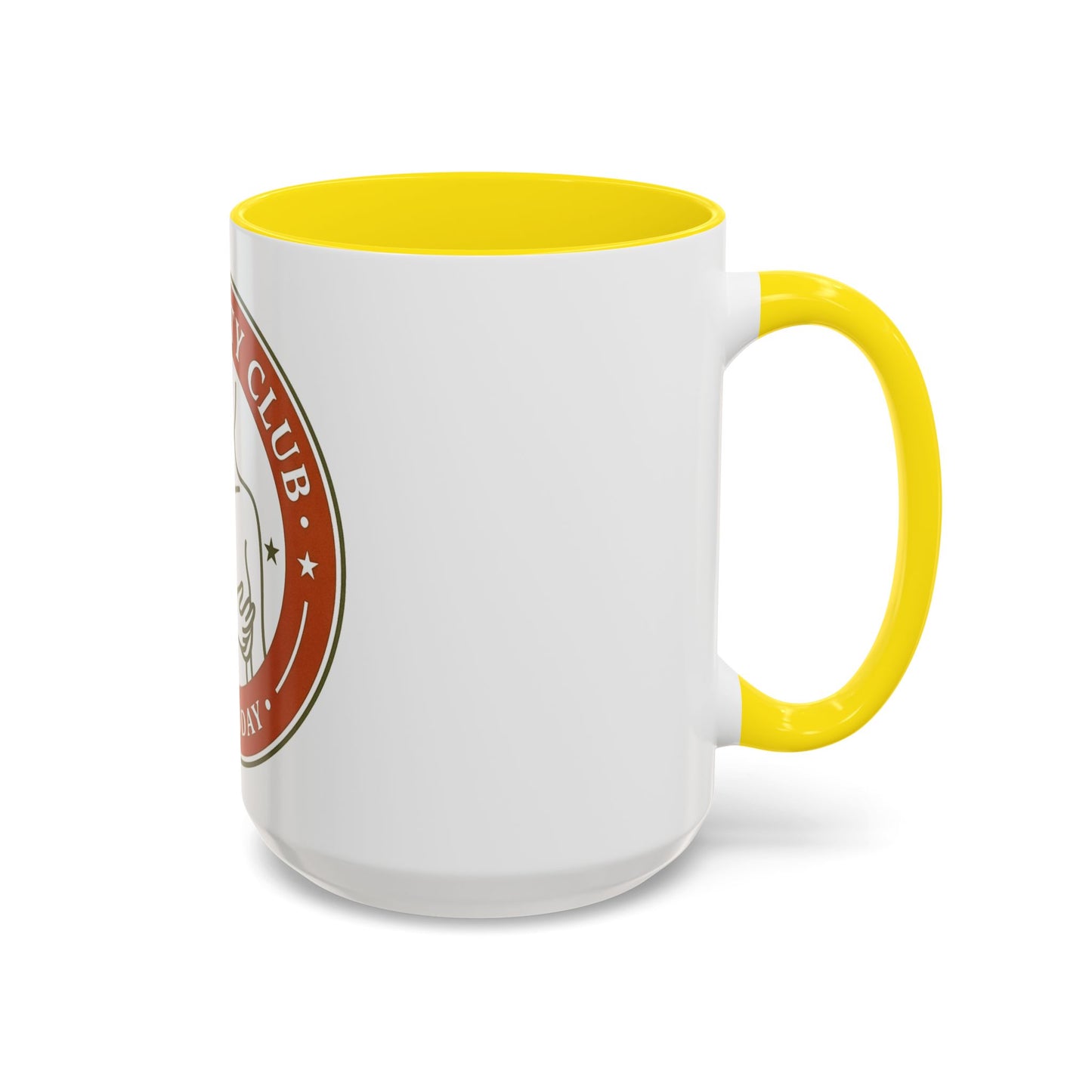 Long Titty Club Accent Coffee Mug — Funny Novelty 11/15oz Tea & Coffee Cup